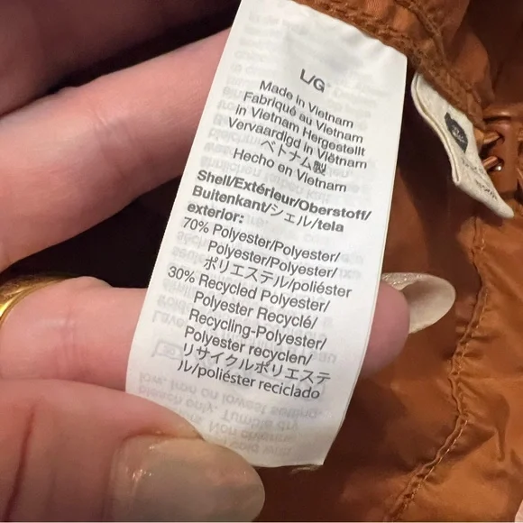 Madewell Raincheck Packable Raincoat L Orange - Picture 5 of 10